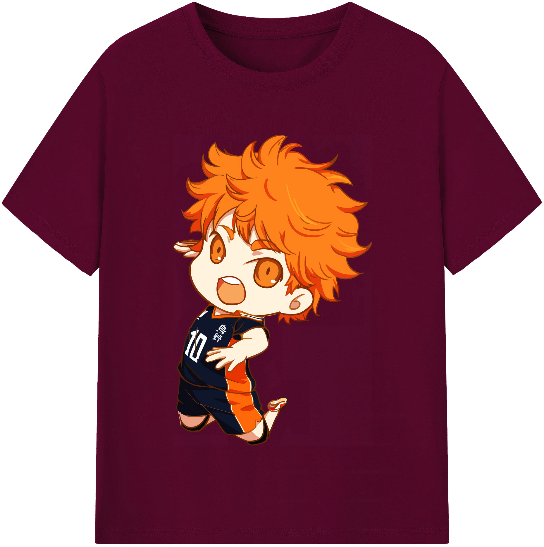 （画像用） ハイキュー!! Haikyu!! レディースカジュアルプリントTシャツ（綿100％）